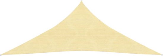 vidaXL Pare-soleil HDPE triangulaire 3,6x3,6x3,6 m beige