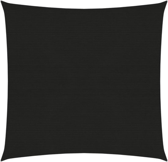 VDXL Zonnezeil 160 g/m² 4,5x4,5 m HDPE zwart