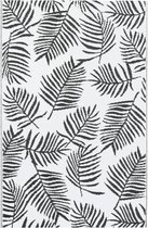 Bol.com vidaXL - Buitenkleed - ARAKIL - 190x290 - cm - PP - wit - en - zwart aanbieding