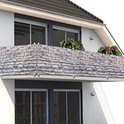 Deuba privacyscherm voor balkon/tuinomheining steen-look 5m