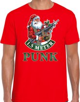 Fout Kerstshirt / Kerst t-shirt 1,5 meter punk rood voor heren - Kerstkleding / Christmas outfit L