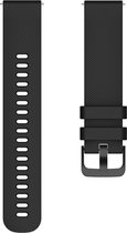 Siliconen bandje (zwart), geschikt voor Samsung Gear S3 Classic, Gear S3 Frontier, Galaxy Watch 3 (45 mm) en Galaxy Watch (46 mm)