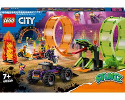 foto van LEGO City Stuntz Dubbele looping stuntarena - 60339