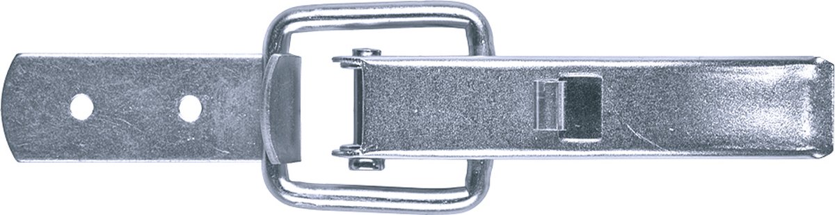 GOEBEL® - 100 x Spansluitingen met borgveer Staal verzinkt 3/70 F incl. Tegenhaak – Blindklinknagelgat 3,5 mm - 5543011370- Kistsluiting – Spansluiting - Premium kwaliteit - Inclusief Tegenstuk