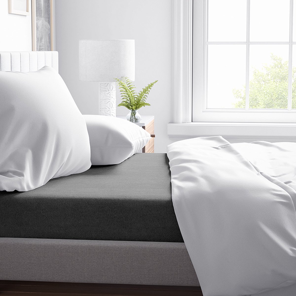 Dreamhouse Flanel Laken Premium - 200 x 250 - Antraciet