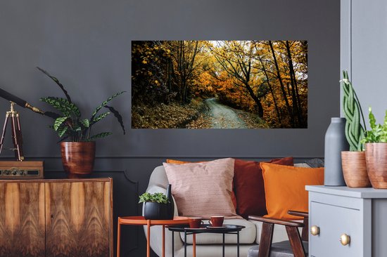 Stickers Stickers muraux - Feuilles - Automne - Forêt - 120x60 cm - Feuille adhésive