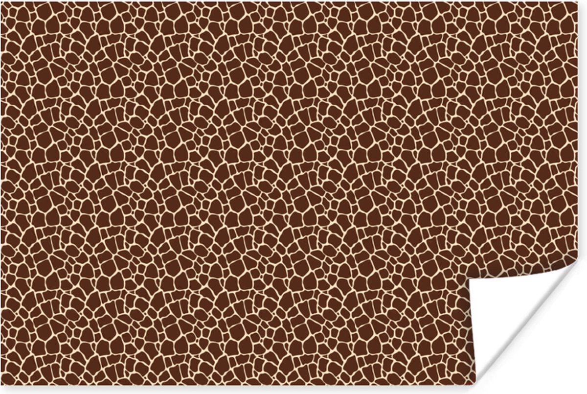 Poster Giraffe - Dierenprint - Design - 90x60 cm