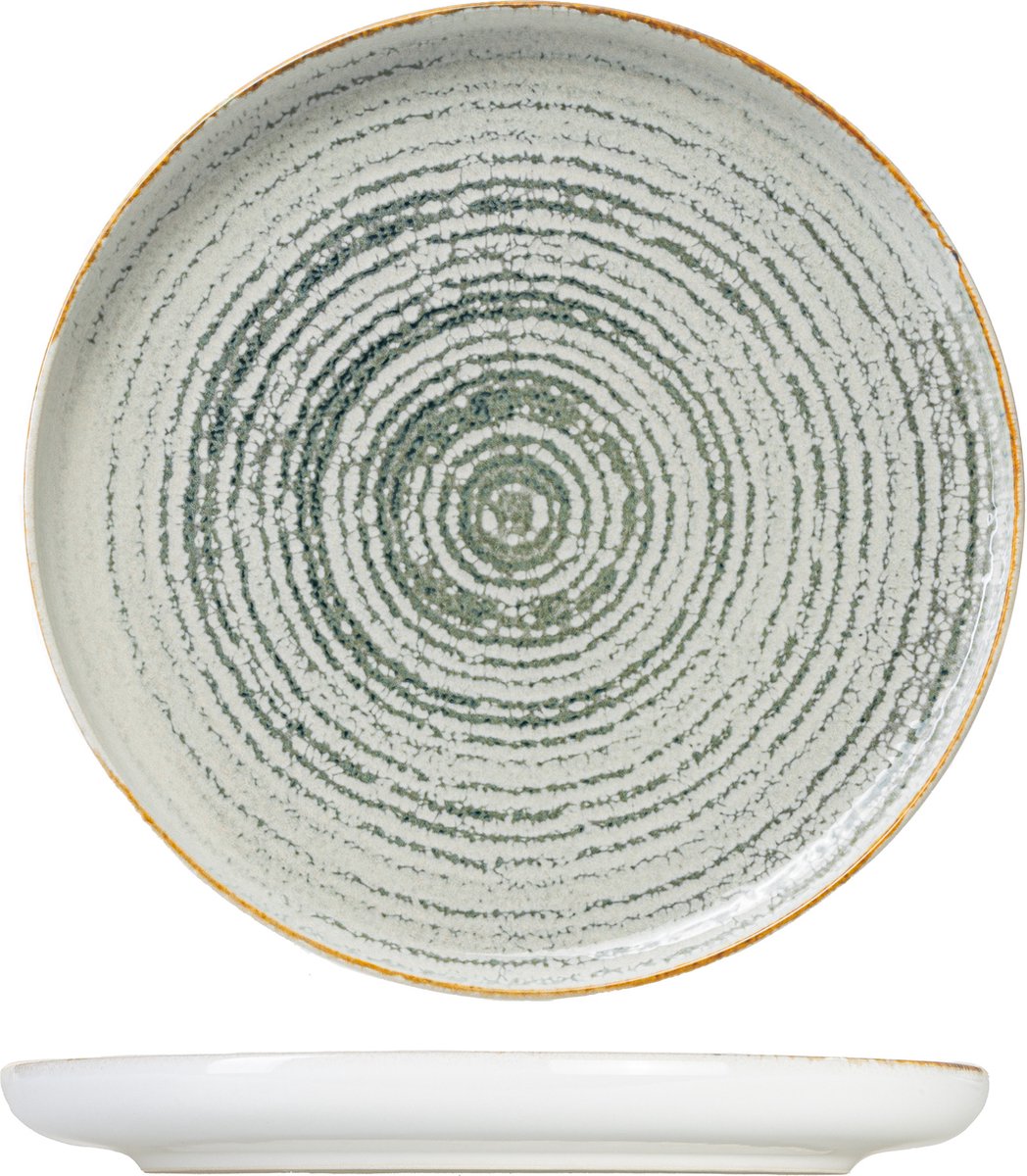 Cosy & Trendy Dinerbord Baltic Magara – Ø 27 cm – Bevat 1 dinerbord – Aardewerk met uniek patroon – Vaatwasser- en Magnetronbestendig – Stapelbaar