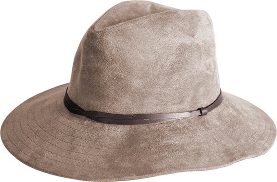 Riley Fedora Winterhoed Dames UV werend House of Ord - Maat: L/XL: 61cm Kleur: Java