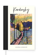 Notitieboek - Schrijfboek - Kunst - Kandinsky - Winter landscape - Notitieboekje klein - A5 formaat - Schrijfblok