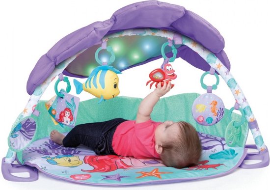 Bright Starts Disney Baby Little Mermaid Twinkle Trove Tapis d'activité Gym K12534