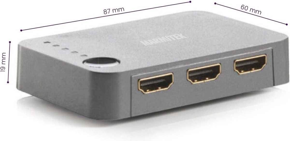 Marmitek Connect 350 UHD Automatische HDMI Switch + 4K UHD Ondersteuning |  bol.com