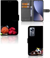GSM Hoesje Xiaomi 12 Pro Bookcover Ontwerpen Voetbal, Tennis, Boxing… Sports