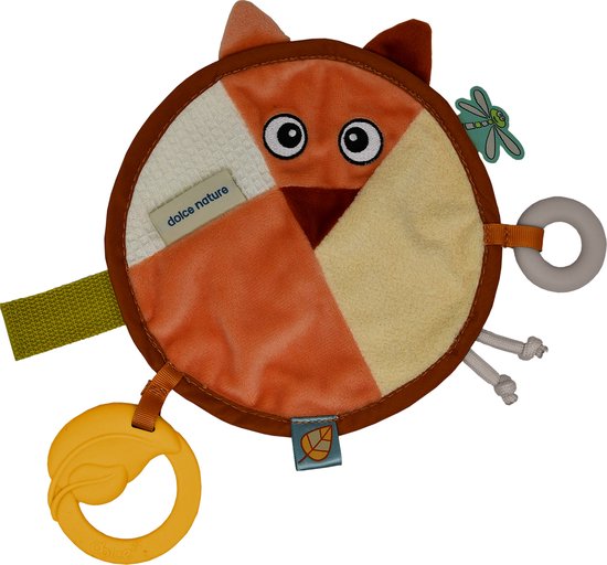 Dolce Toys speelgoed Earth knuffeldoekje & speenketting - Fiona Vos & Ollie Uil van Dolce — afbeelding 2