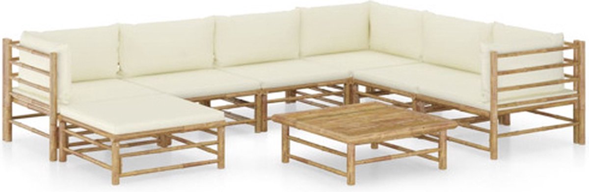 Vidaxl Tuinset Wit Loungeset