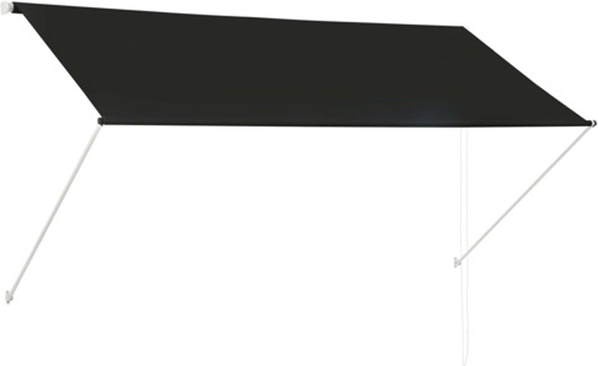 Bol.com vidaXL - Luifel - uittrekbaar - 250x150 - cm - antraciet aanbieding