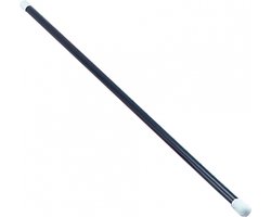 Bristol Novelty zwarte goochel toverstok - 75 cm - verkleedkleding accessoires - Goochelaar/Tovenaar