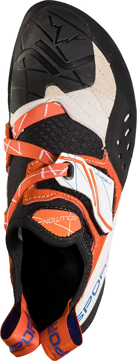 La Sportiva - Women's Solution - Chaussons d'escalade - White / Lily Orange  | 33 (EU)