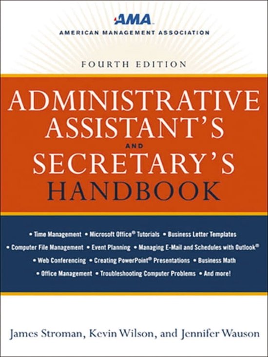Administrative Assistant's and Secretary's Handbook - cover