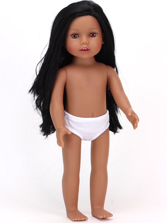 Sophia's 45,7 cm Pop "Brooklyn" - Lichtroze Jurk en Marineblauw Schoenen van Merkloos — afbeelding 4