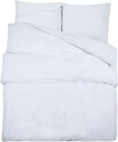 vidaXL - Dekbedovertrekset - lichtgewicht - 155x220 - cm - microvezel - wit
