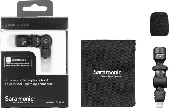 Saramonic SmartMic DI Mini iOS Microphone avec connecteur Lightning pour téléphone ou tablettes