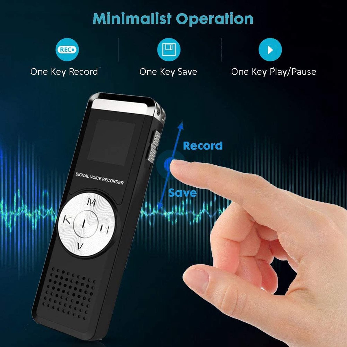 Digitale Voice Recorder Digitale Dictafoon Audio Recorder 16 GB