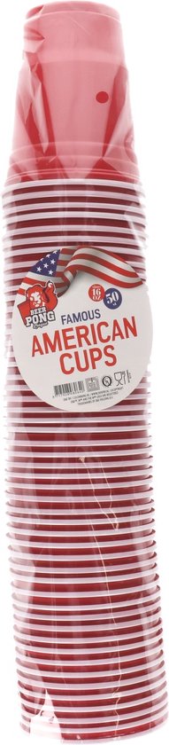 Beerpong bekers | Bierpong | red cups | American cups 50 stuks | 550 ml