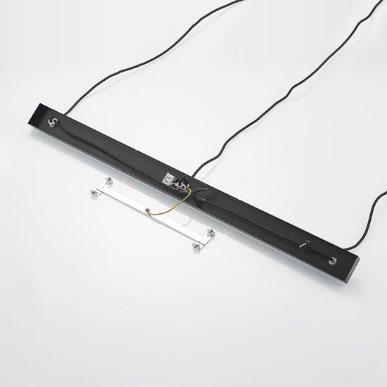 Lindby - hanglamp - 3 lichts - ijzer - H: 20 cm - E27 - mat zwart