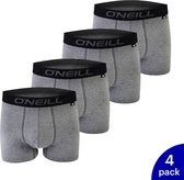 4-Pack O'Neill Premium Heren Boxershorts 900002-6868 - Antraciet - Maat M