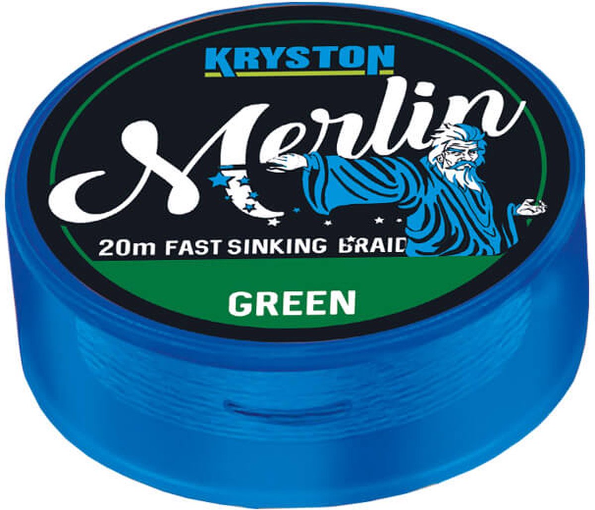 Kryston - Merlin Fast Sinking Supple Braid - 20 meter - Weed Green (25 lb)