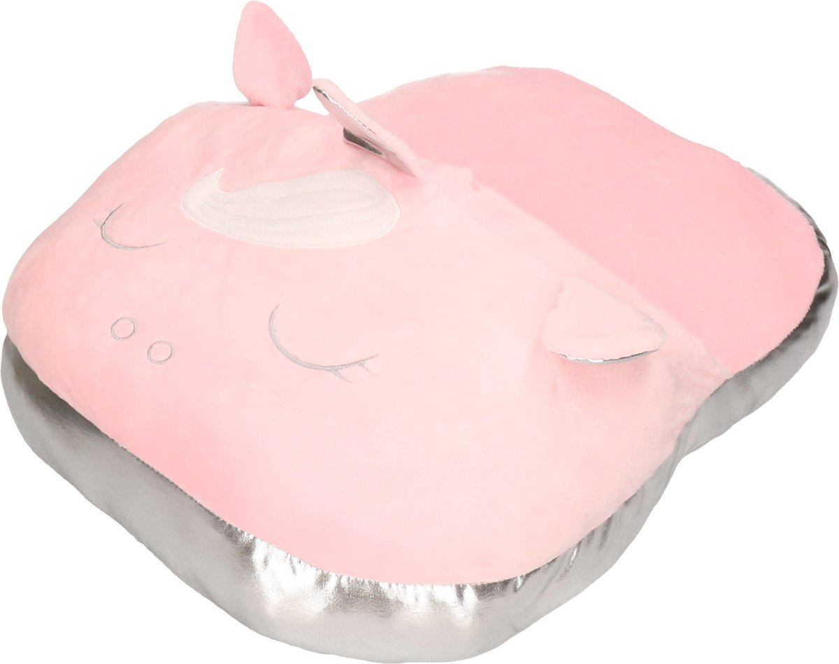 Goedkoopste Eenhoorn voetenwarmer slof roze voor meisjes/dames - Dierensloffen/dierenpantoffels