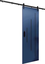 InspireMe - Système de porte coulissante avec rail - 90x204cm - PARKER Y 90 - Bleu marine