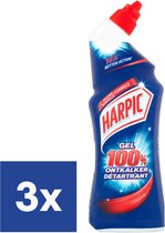 Harpic Gel Nettoyant WC 100% Détartrant - 3 x 750 ml