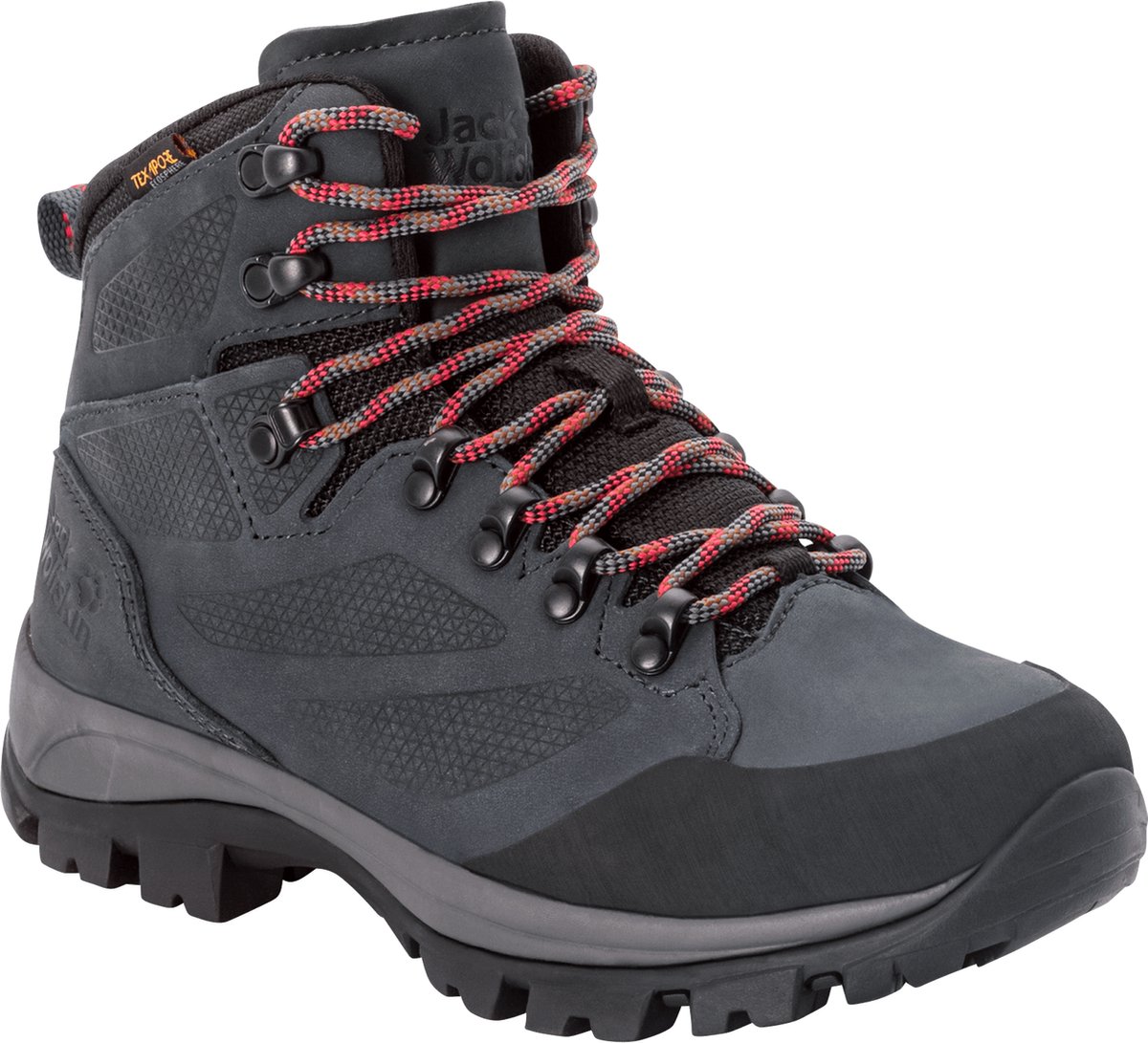 Jack Wolfskin Rebellion Texapore Mid Wandelschoenen voor Dames Grijs