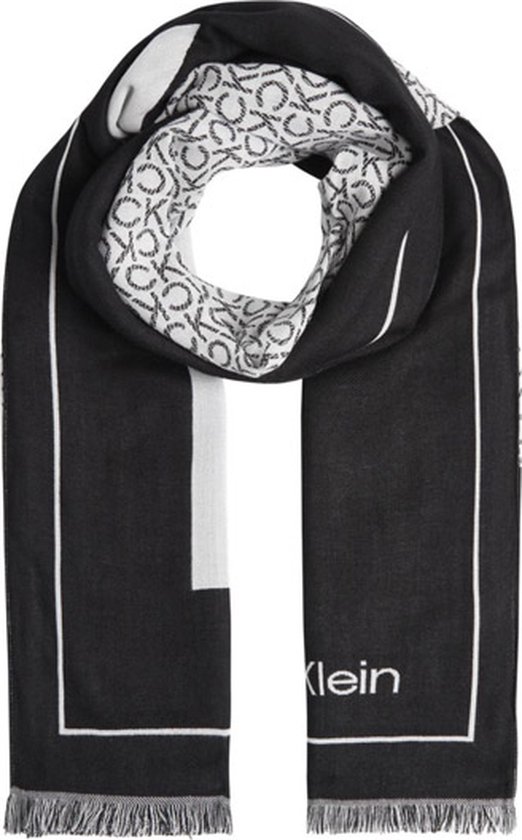 Calvin Klein - écharpe à logo CK - femme - noir | bol.com