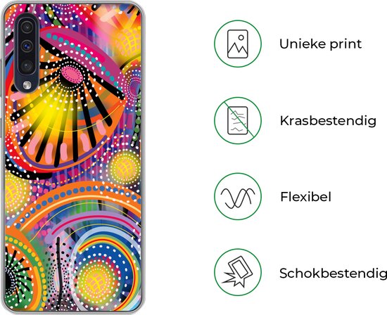 Coque Samsung Galaxy A30s - Formes - Art - Motifs - Psychédélique - Coque de téléphone en Siliconen