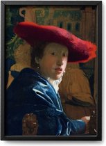 Poster Johannes Vermeer – A3 - 30 x 42 cm - Exclusief lijst