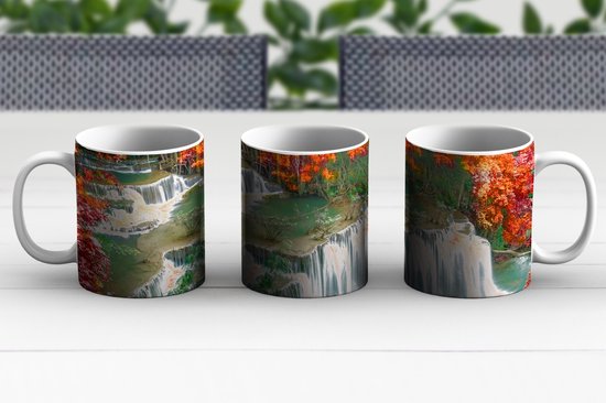 Mug - Tasse à café - Arbres - Cascade - Automne - Nature - Tasses - 350 ML - Tasse - Tasses à café - Tasse à thé