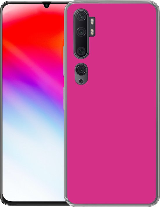Xiaomi Mi Note 10 - Fuchsia - Néon - Couleurs - Coque de téléphone en Siliconen