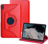 Tablethoes Geschikt voor Nokia T20 - Multi Stand Case - 360 draaibaar - Tablethoesje - Rood - ZT Accessoires