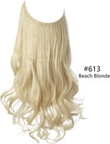 Wire Hair Extensions Beach Blond - 28cm breed | 50 cm lang | 120-130 gram - Strijkbaar - 613