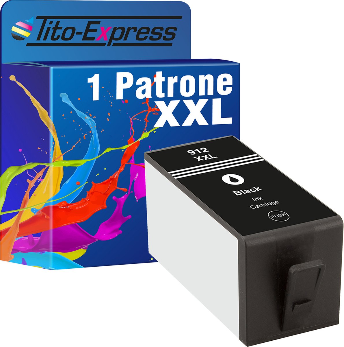 Pack de 4 Cartouches d'encre HP 912XL pour OfficeJet Pro 8010 / 8012 / 8014  / 8015 / 8017 / 8022 / 8023 / 8024 / 8025 Noir, Cyan, Magenta, Jaune -  Cartouche d'encre