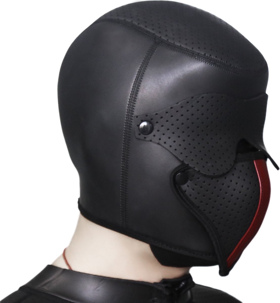 Banoch | Masker Cobra | neopreen | afneembaar oog & mondmasker | bondage — afbeelding 10