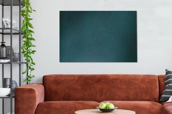 Structure cuir vert foncé 140x90 cm - Tirage photo sur toile (Décoration murale salon / chambre)