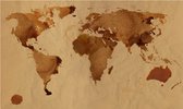 Fotobehang - Thee kaart van de Wereld.