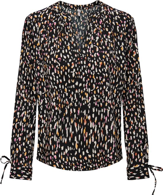 JdY Divya S/L Top Wvn Noos Camicetta, Nero, XS Donna