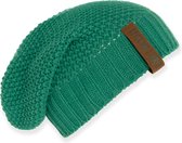 Knit Factory Coco Bonnet tricoté pour homme et femme – Bonnet bâclé – Vert vif – Taille unique