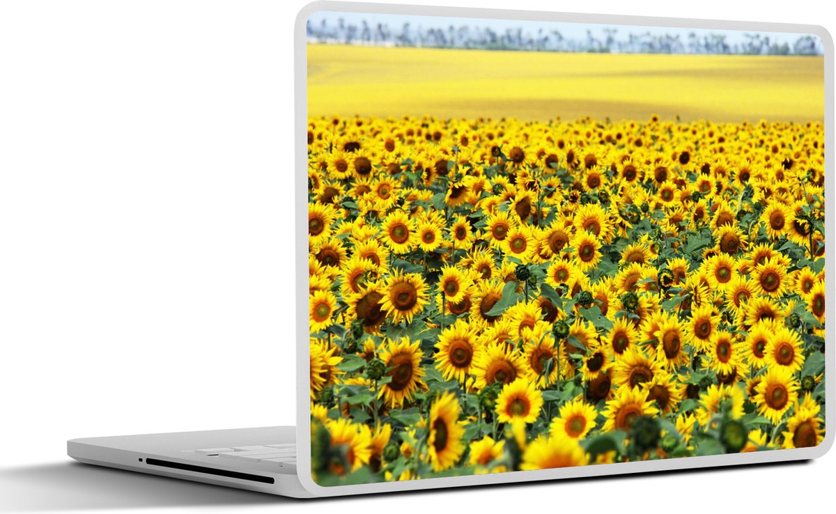 Laptop sticker - 11.6 inch - Zonnebloem - Bloemen - Natuur - 30x21cm - Laptopstickers - Laptop skin - Cover