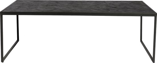 Salontafel Zwart - Visgraat - Rechthoekig - 120x60x40cm - Tafel Stack - Giga Meubel